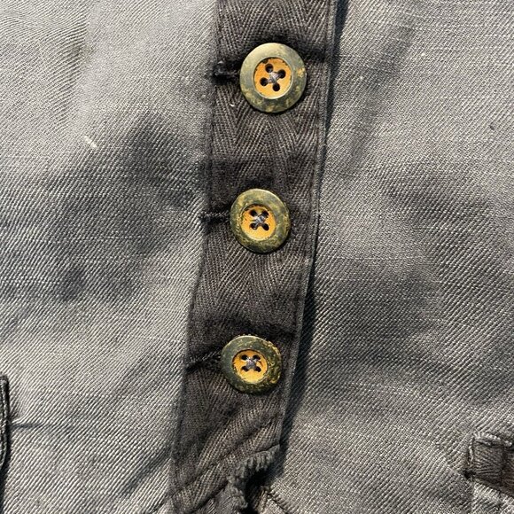 Sundance Laurel Legends Military Navy Blue Jacket 92666 Size PS Petite Small Lin - Picture 3 of 10